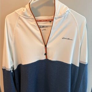 Eddie Bauer White and Brown Jacket